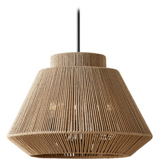 Justice Design Nido 24 Inch Natural Rope 5-Light Pendant