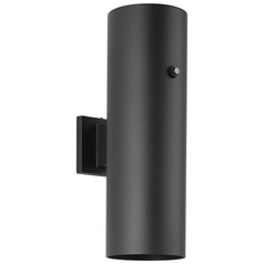 Progress Lighting 6in Cyl Rnds Matte Black LED Outdoor Wall Light