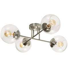 Afx Lighting Jamie Satin Nickel Semi-Flushmount Light