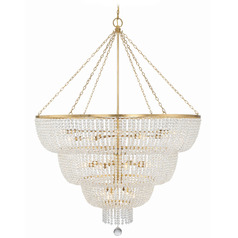 Crystorama Lighting Rylee Antique Gold Chandelier