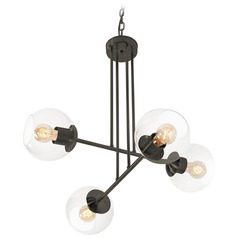 Afx Lighting Jamie Black Pendant Light with Globe Shade