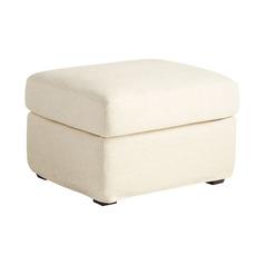Cyan Design Solvent Natural and Dark Brown Ottoman