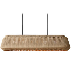 Justice Design Nido 54 Inch Natural Rope Linear Pendant