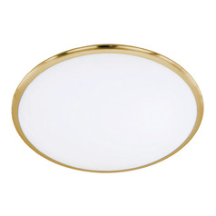 Arnsberg Seattle Satin Brass LED Flushmount Light