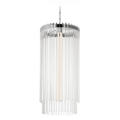 Maxim Lighting Jolie Polished Nickel LED Pendant Light with Cylindrical Shade