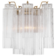 Crystorama Lighting Addis Aged Brass Sconce