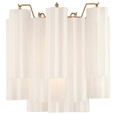 Crystorama Lighting Addis Aged Brass Sconce