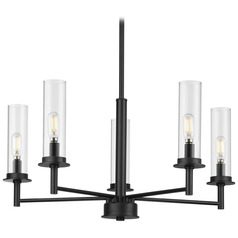 Progress Lighting Kellwyn Matte Black Chandelier