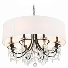 Crystorama Lighting Othello Matte Black Crystal Chandelier
