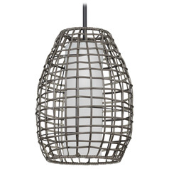 Progress Lighting Pawley Matte Black Outdoor Hanging Light