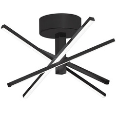 Afx Lighting Jaxx Black LED Semi-Flushmount Light