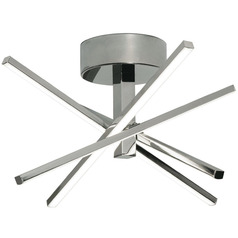 Afx Lighting Jaxx Polished Chrome LED Semi-Flushmount Light