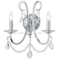Crystorama Lighting Othello Polished Chrome Sconce