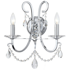 Crystorama Lighting Othello Polished Chrome Sconce