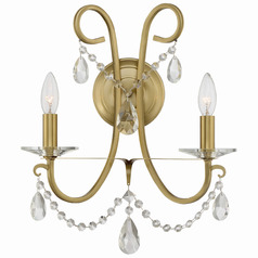 Crystorama Lighting Othello Vibrant Gold Sconce