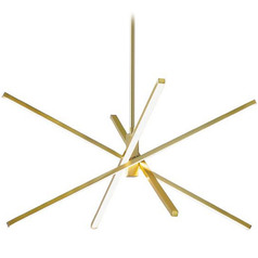 Afx Lighting Jaxx Satin Brass LED Pendant Light