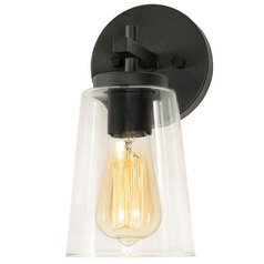 Afx Lighting Joanna Textured Black Sconce