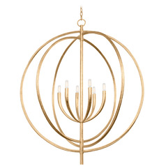 Troy Lighting Fillea Vintage Gold Leaf Pendant Light