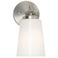 Afx Lighting Joanna Satin Nickel Sconce