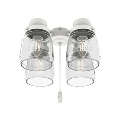 Original 4-Light Fan Light Kit in White by Hunter Fan Company