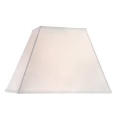 Large Rectangle Lamp Shade in White Linen Fabric with Spider Assembly ...