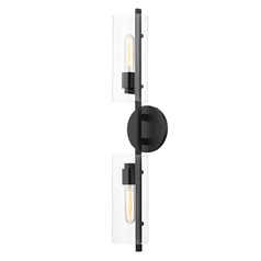 Mitzi Paige Soft Black 2-Light Vanity Fixture