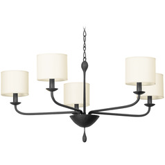 Troy Lighting Osmond Black Iron Chandelier