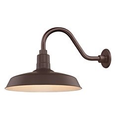 Bronze Gooseneck Barn Light with 16