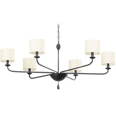 Troy Lighting Osmond Black Iron Chandelier