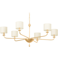 Troy Lighting Osmond Vintage Gold Leaf Chandelier
