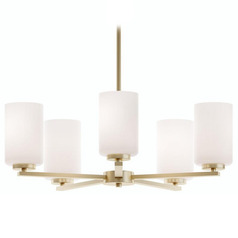 Afx Lighting Leo Light Antique Brass Chandelier