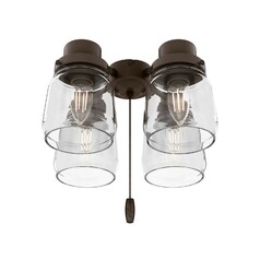 Original 4-Light Fan Light Kit in Chestnut Brown by Hunter Fan Company