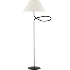 Troy Lighting Alameda Forged Iron Floor Lamp with Empire Shade