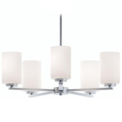 Afx Lighting Leo Satin Nickel Chandelier