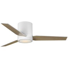 Progress Lighting Braden Satin White LED Ceiling Fan with Light