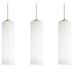 Afx Lighting Leo Light Antique Brass Multi-Light Pendant with Cylindrical Shade