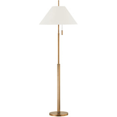 Troy Lighting Clic Patina Brass Floor Lamp with Empire Shade