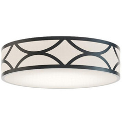 Afx Lighting Lake Black Flushmount Light