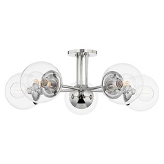 Mitzi Kyla Polished Nickel 5-Light Semi-Flush