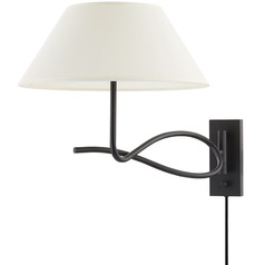 Troy Lighting Colin King Alameda Forged Iron Plug and Cord Wall Lamp