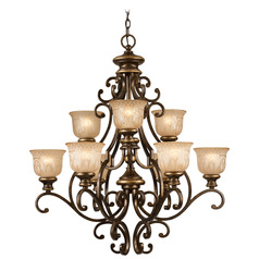 Crystorama Lighting Norwalk Bronze Umber Chandelier