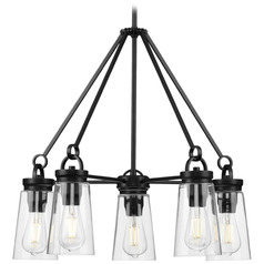 Progress Lighting Stockbrace Matte Black Chandelier