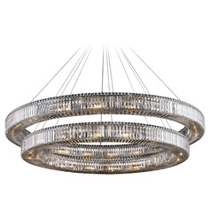 Allegri Crystal Rondelle Polished Chrome Pendant Light