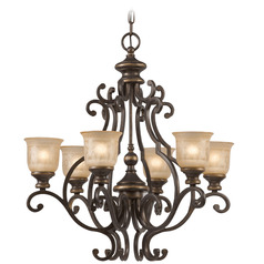 Crystorama Lighting Norwalk Bronze Umber Chandelier
