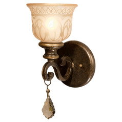 Crystorama Lighting Norwalk Bronze Umber Sconce