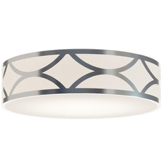 Afx Lighting Lake Painted Nickel Flushmount Light