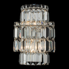 Allegri Crystal Livelli Polished Chrome Sconce