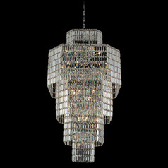 Allegri Crystal Livelli Polished Chrome Pendant Light