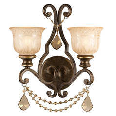 Crystorama Lighting Norwalk Bronze Umber Sconce