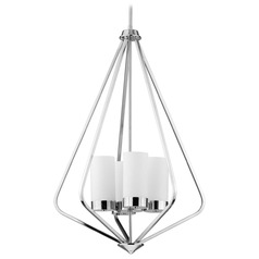 Progress Lighting Elevate Polished Chrome Pendant Light with Cylindrical Shade